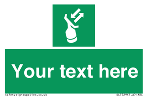 Custom sign safe condition Search and rescue transponder